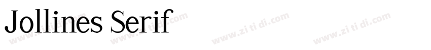 Jollines Serif字体转换